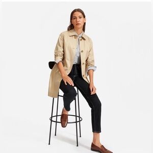 Everlane The Mac Coat — Size 00, Khaki